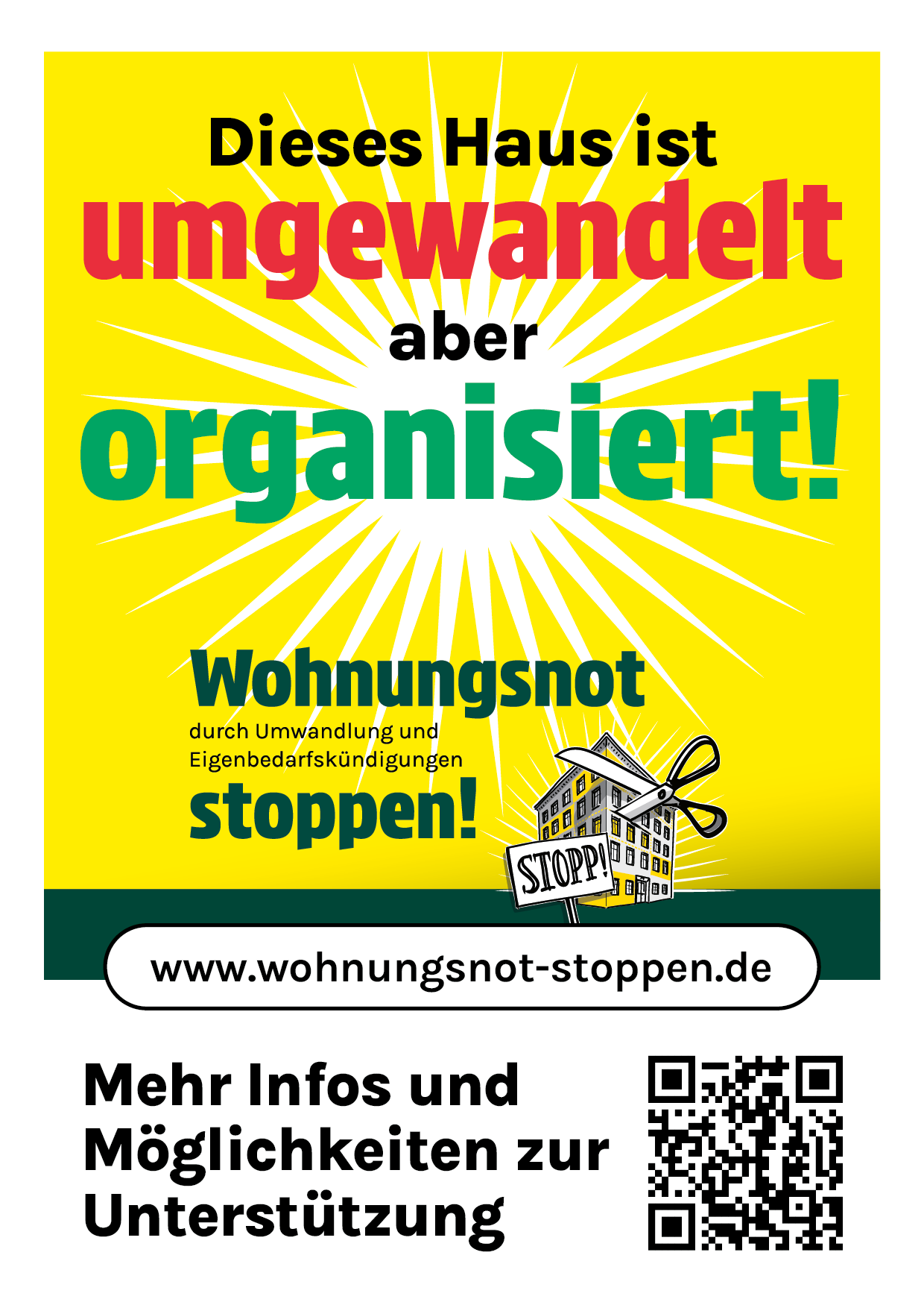 Das eigene Haus markieren: Betroffene dürfen sich öffentlich äußern
